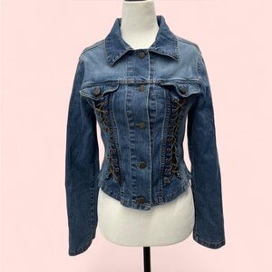 Denim Lace-Up FWX Jeans Jacket